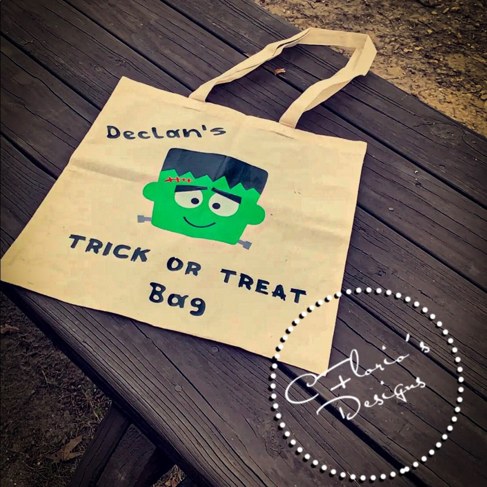 Personalized trick or treat bag